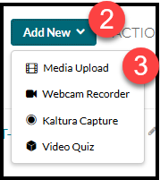 Highlighting Add New dropdown